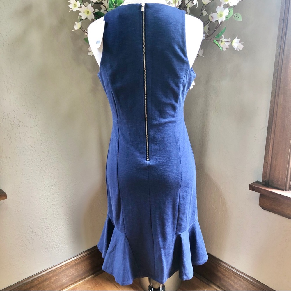 NWT Banana Republic Sheath Dress w/Flounce Skirt, 0 - Picture 4 of 14